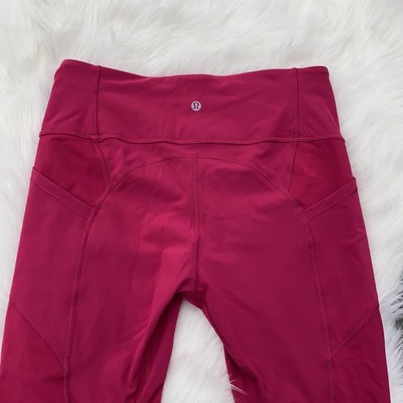 Lululemon pink leggings with pockets - Picture 5 of 5